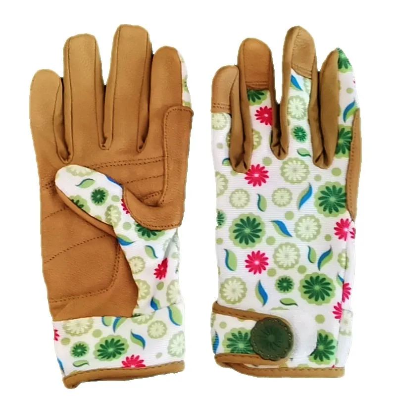 1 Pair Touch Screen Women Professional Gardening Worker Thorn Proof Flower Planting Yard Work Garden Gloves