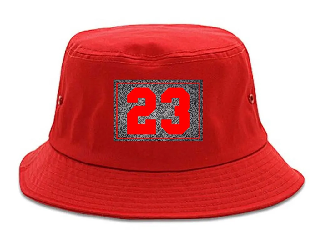 23 Cement Red Jersey Bucket Hat