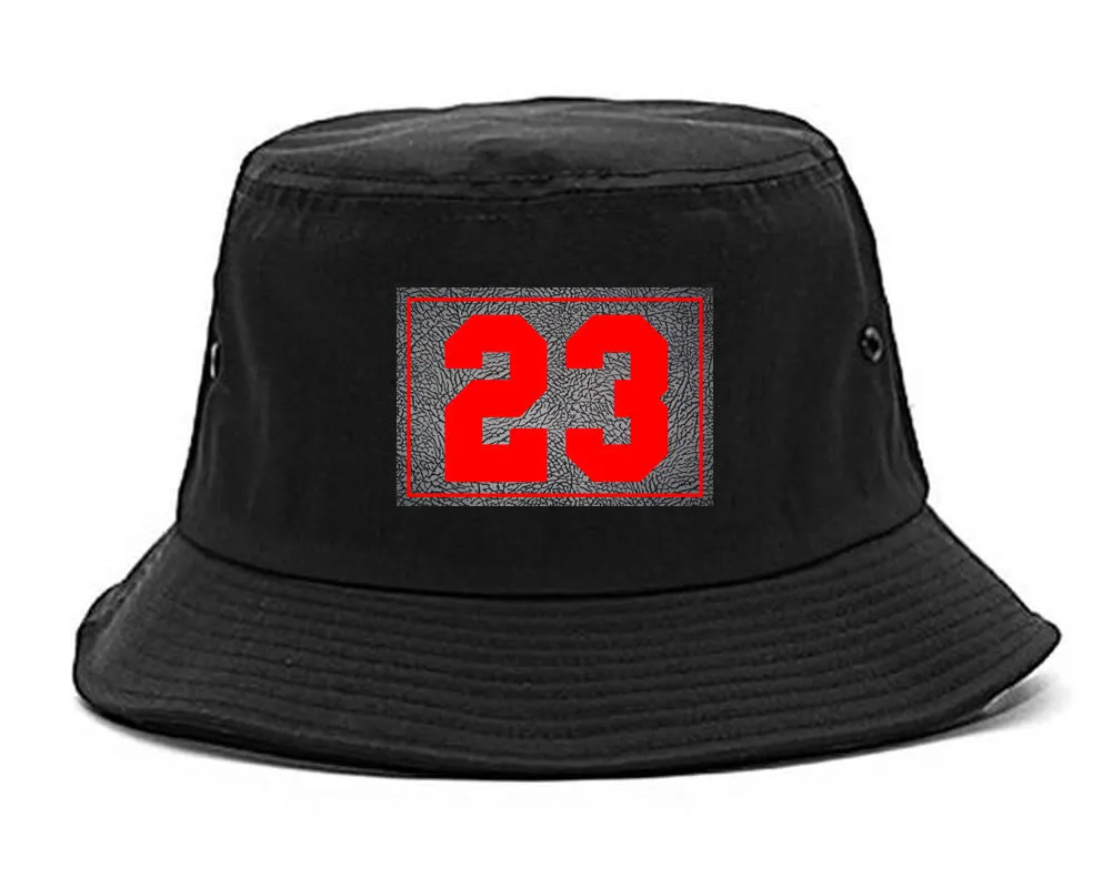 23 Cement Red Jersey Bucket Hat