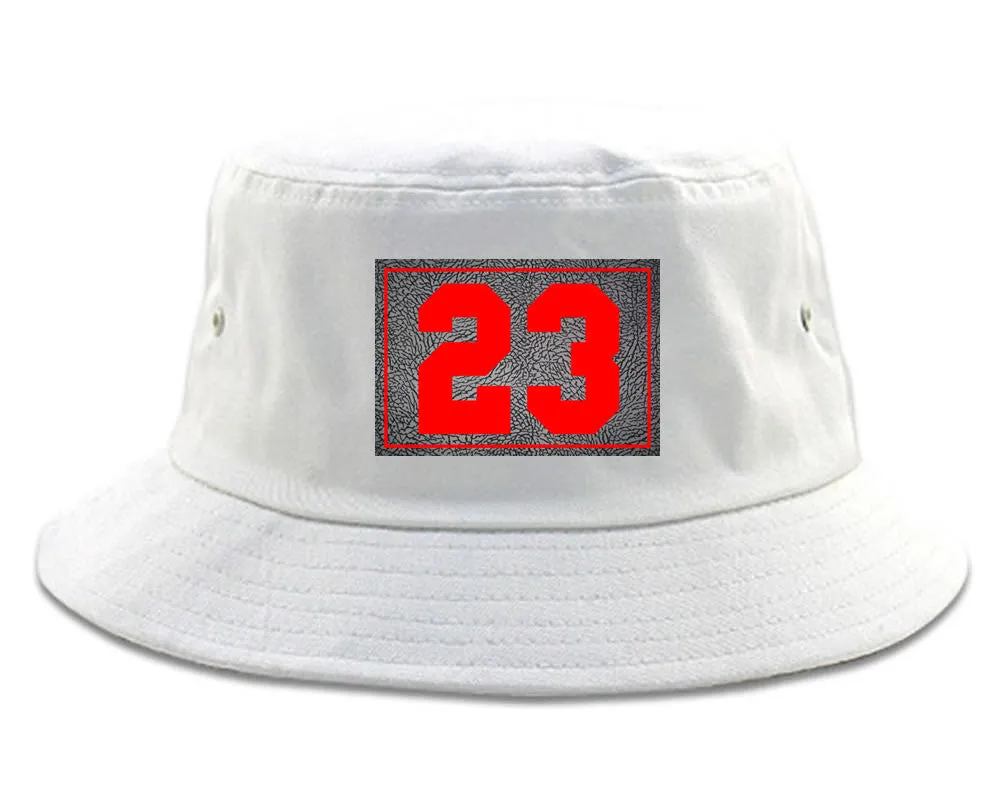 23 Cement Red Jersey Bucket Hat