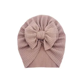 Baby Hattie Bow Turban — Blush