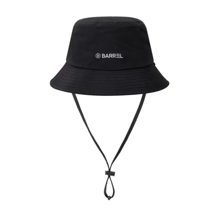 Barrel Swell Solid Bucket Hat-BLACK