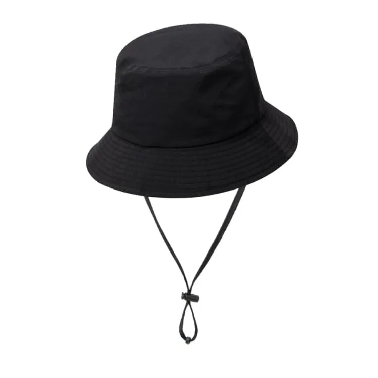 Barrel Swell Solid Bucket Hat-BLACK