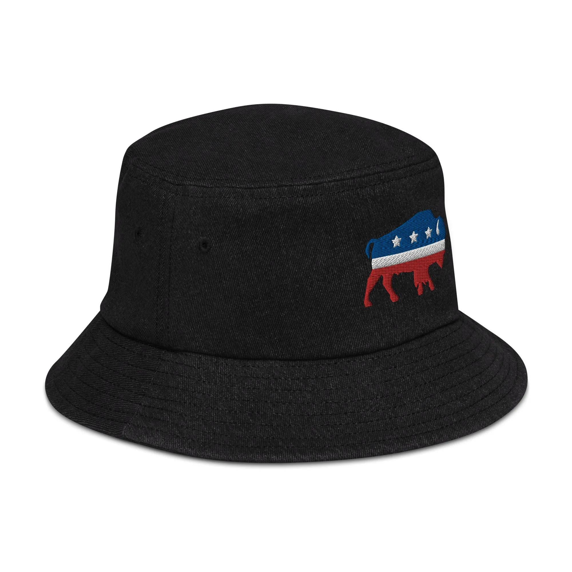 Bison Independent Denim Bucket Hat