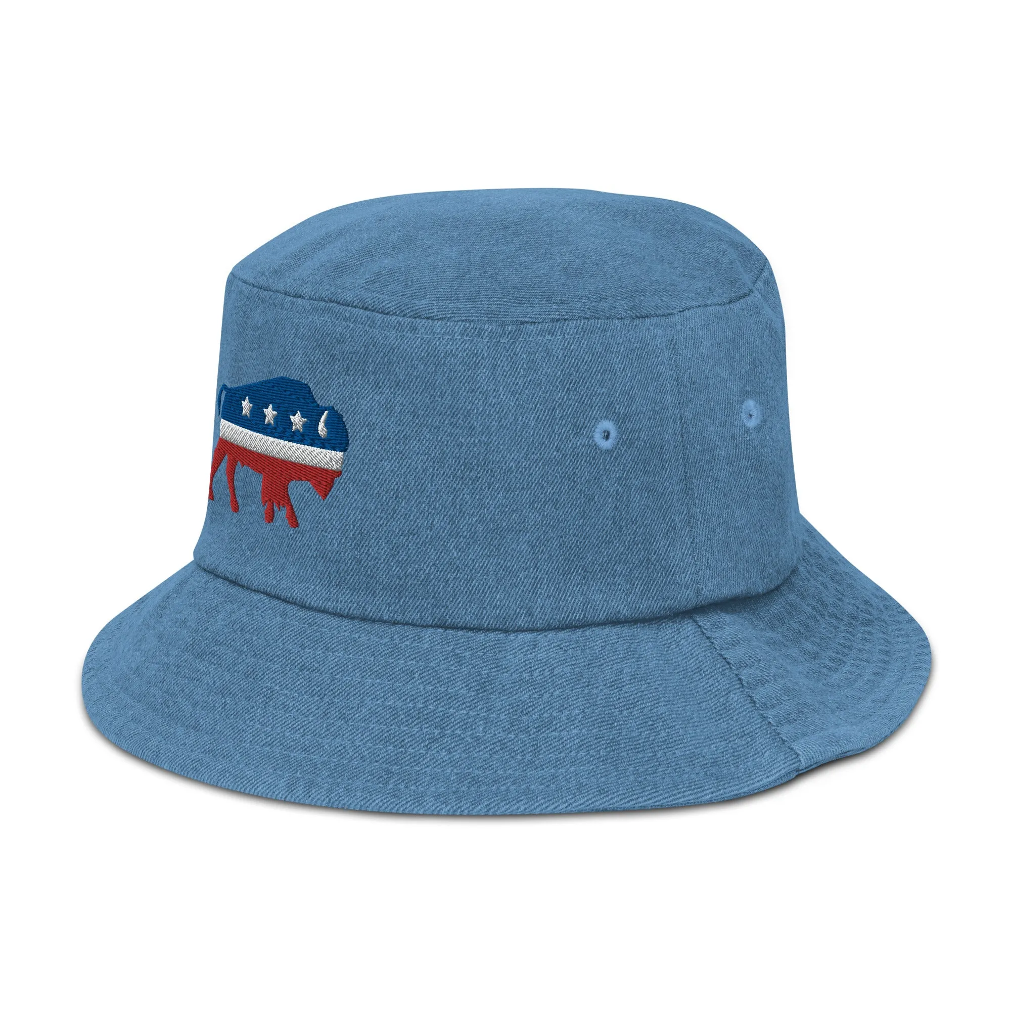 Bison Independent Denim Bucket Hat