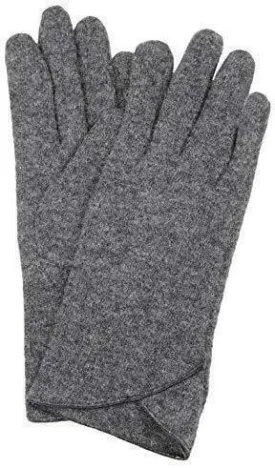 Dents Womens Soft Knit Cut And Sewn Gloves Warm Winter Fleece - Grey Marle