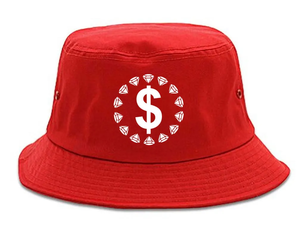 Diamonds Money Sign Logo Bucket Hat