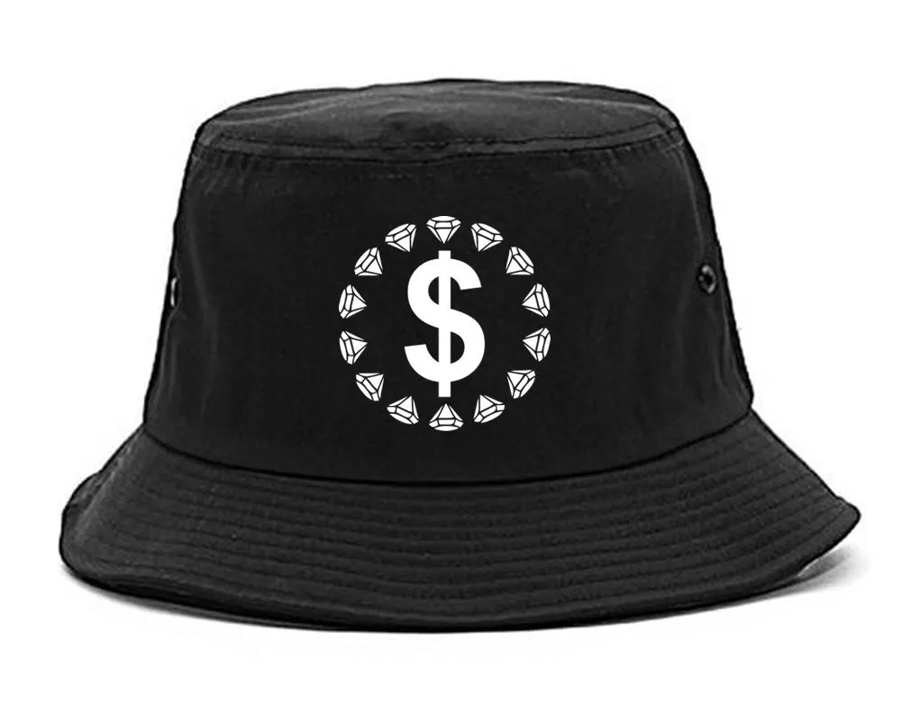 Diamonds Money Sign Logo Bucket Hat