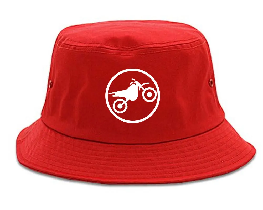 Dirt Bike Chest Mens Bucket Hat