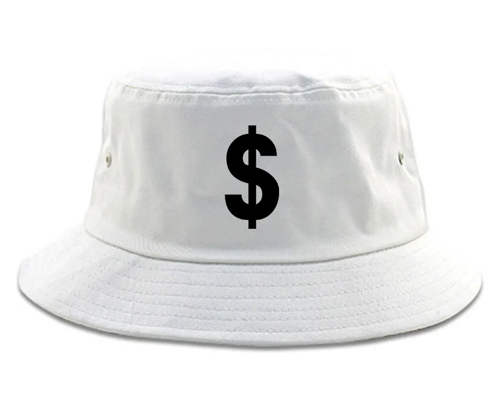 Dollar Sign Simple Chest Mens Bucket Hat