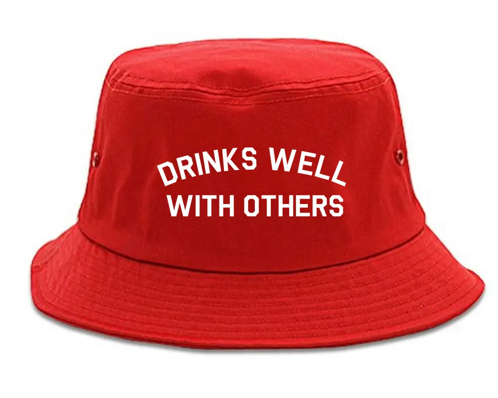 Drinks Well With Others Mens Bucket Hat