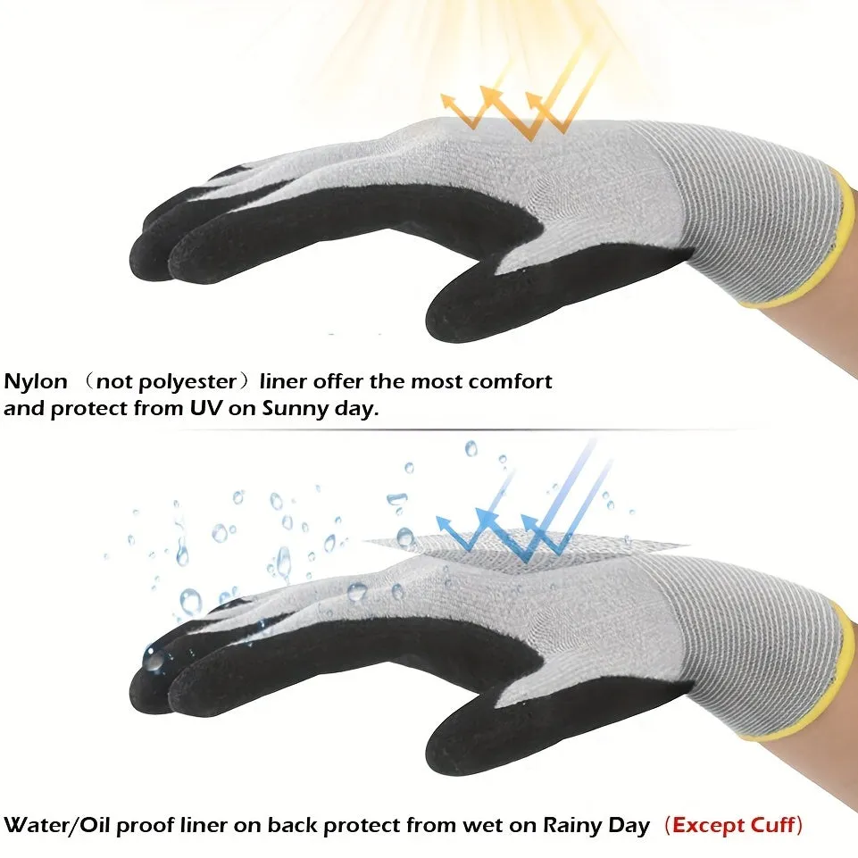 EcoFriendly Water Repellent Work Gloves for Home  Garden