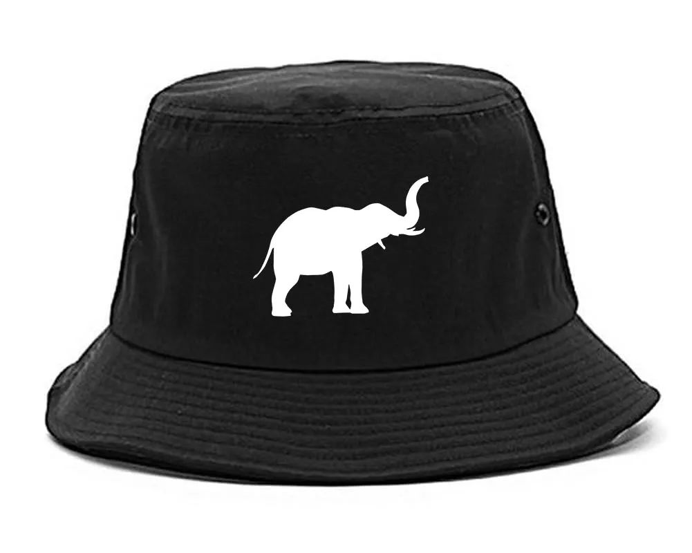 Elephant Animal Chest Mens Bucket Hat