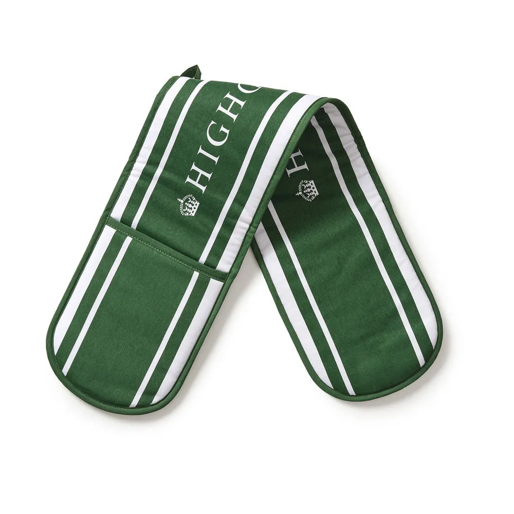 Highgrove Green Stripe Double Oven Glove