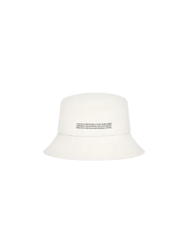 Kids Oilseed Hemp Canvas Bucket Hat—ecru ivory