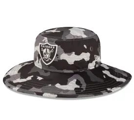 Las Vegas Raiders New Era Camo 2022 NFL Training Camp Official Panama Bucket Hat