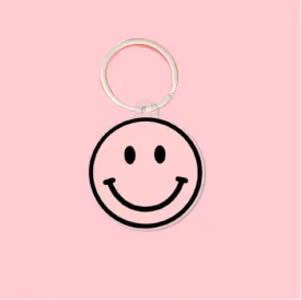 LMSS® KEYCHAIN - Pink Smiley Face