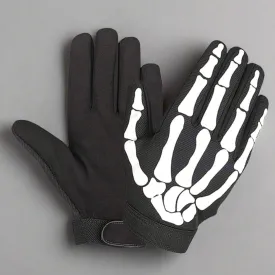 Open Road Skeleton Fabric Gloves