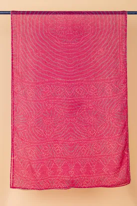 Rani Pink Bandhani Dupatta