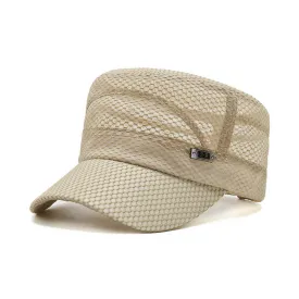 Summer Breathable Cadet Hat Basic Mesh Military Army Cap YZ40117