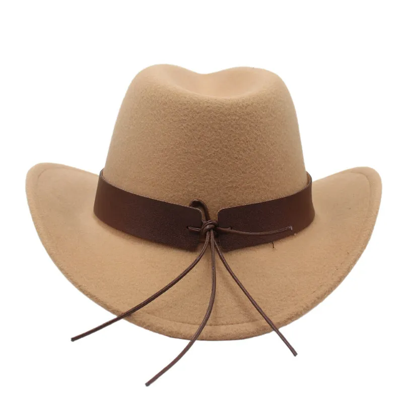 Xituodai - Western Ethnic Cowboy Bull Head Felt Hat